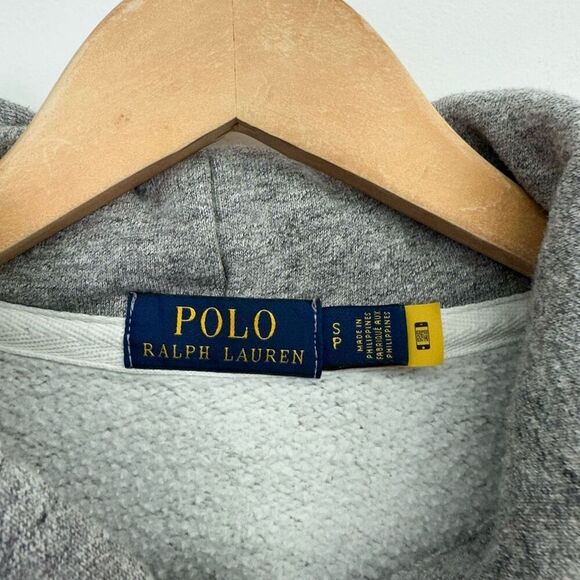 Polo Ralph Lauren Men’s Unisex Cartoon Rugby All Over Printed Fleece Heather Gra - Picture 3 of 16